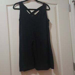 Black flowy sleeveless tank